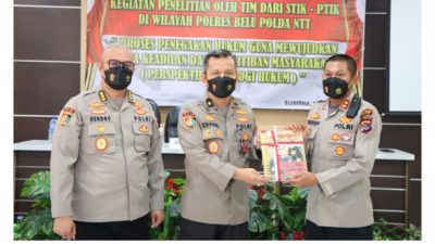 Mewujudkan Penegakan Hukum yang Berkeadilan untuk Masyarakat, Tim STIK Lemdiklat Polri Lakukan Penelitian di Polres Belu