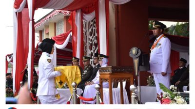 Khidmat, Bupati Sumenep Pimpin Upacara Detik-Detik Proklamasi HUT Kemerdekaan RI Ke 77