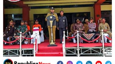 Apel Gelar Pasukan Siaga Bencana di Halaman Kantor Bupati Sumenep