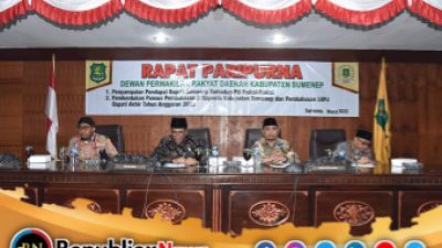 Bupati Sumenep, Sampaikan Jawaban PU Fraksi-Fraksi DPRD Kabupaten Sumenep Terhadap 3 Raperda
