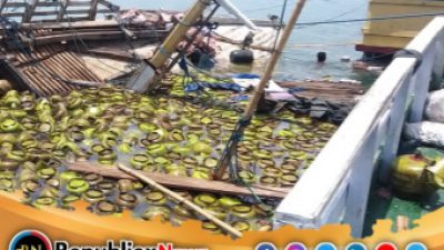 Kapal Bermuatan 7.800 Tabung Elpiji Tenggelam Di Pelabuhan Gresik Putih Kalianget