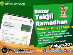 Beli Takjil, Cukup Scan QR Code BBS Mobile Dapatkan Diskon 20% Di Bazar Lapangan Kesenian Sumenep
