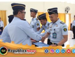 Lapas II A Jember Menggelar Upacara Kenaikan Pangkat Pegawai