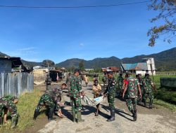Karya Bakti Satgas YONIF 527/BY Sebagai Pelopor Gotong Royong Royong Masyarakat