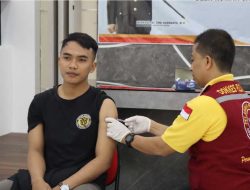 Polres Tulungagung Ingatkan Pentingnya Imun Tubuh Menghadapi Musim Pancaroba Dengan Melaksanakan Vaksin Influenza