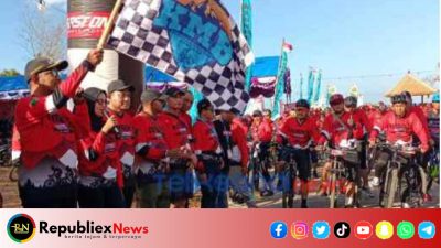 Bupati Achmad Fauzi Wongsojudo Lepas Ratusan Peserta Giliyang Oxygen Sunmori Fun Bike 2023