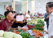 Kunjungi Pasar Merdeka, Presiden Sebut Kondisi Harga Kebutuhan Pokok Terkendali Baik