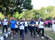 Korlantas Gelar Olahraga Bersama di HUT ke-68 Lalu Lintas Bhayangkara