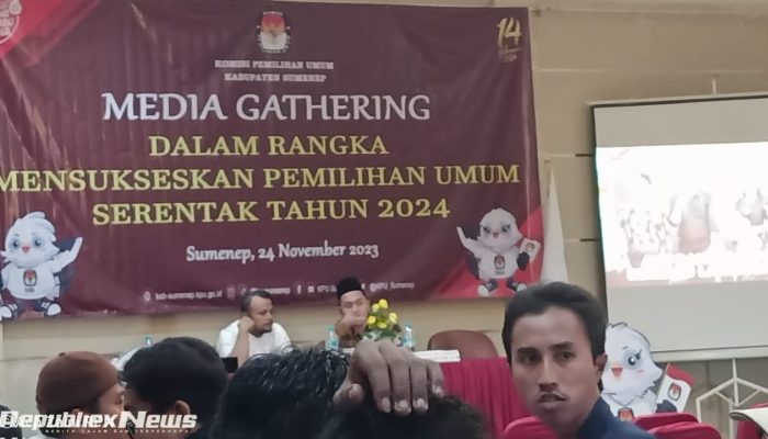 Jelang Masa Kampanye, KPU Sumenep menggelar sosialisasi media Gathering