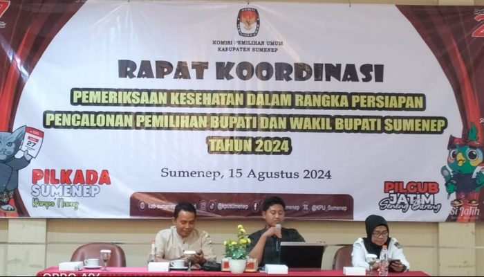 KPU Sumenep Siapkan Pemeriksaan Kesehatan Calon Kepala Daerah