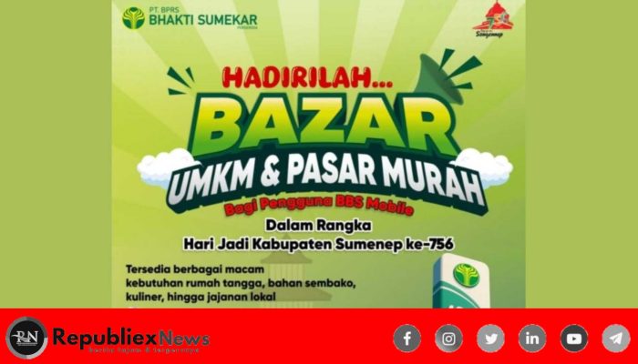 BPRS Bhakti Sumekar Gelar Bazar UMKM & Pasar Murah, Meriahkan Hari Jadi Sumenep ke-756