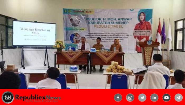 RSUDMA Sumenep Berikan Penyuluhan dan Pemeriksaan Mata Gratis untuk Siswa Disabilitas di SLB Saronggi