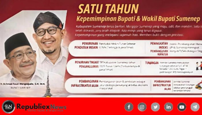 Satu Tahun Kepemimpinan Fauzi–Imam, Indikator Pembangunan Sumenep Tunjukkan Tren Positif